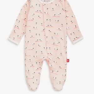 Magnetic me pink sheep footie pajama